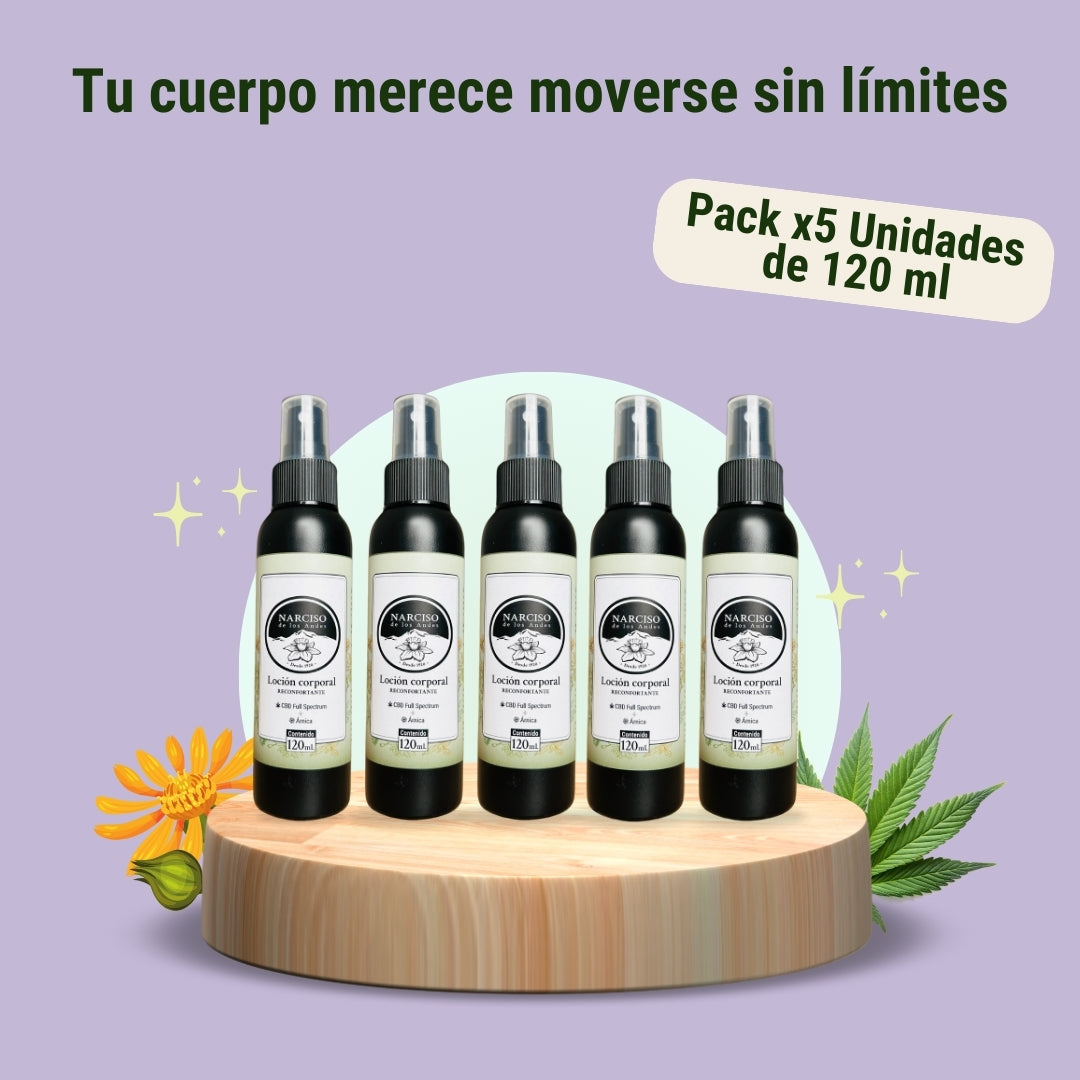 10% Off 5 lociones con CBD, árnica y alcanfor