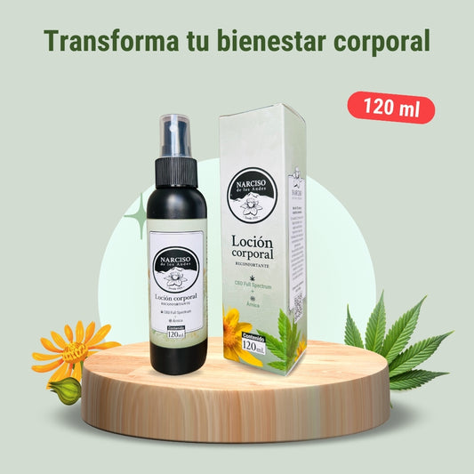 Loción corporal con CBD, árnica y alcanfor