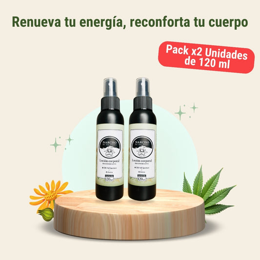 10% Off 2 lociones con CBD, árnica y alcanfor