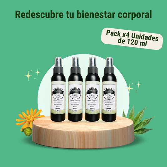 10% Off 4 lociones con CBD, árnica y alcanfor
