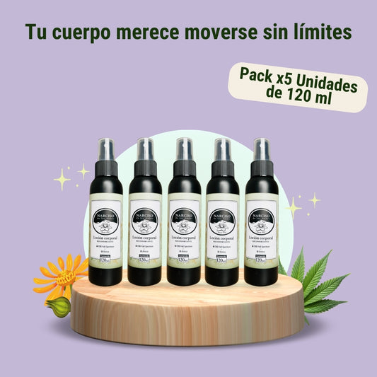 10% Off 5 lociones con CBD, árnica y alcanfor